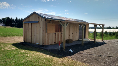 2 stall horse barn with tack room