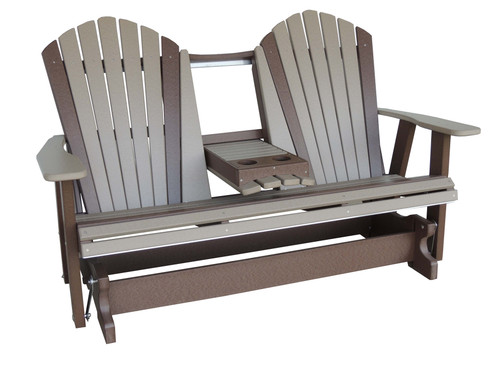 Deluxe Adirondack Glider with Foldown  