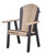 Adirondack Dining Chair in WW/Black  Adirondack Dining Chair in WW/Black