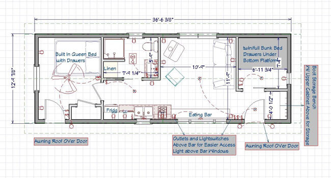 Bunkhouse Lodge Floor Plan