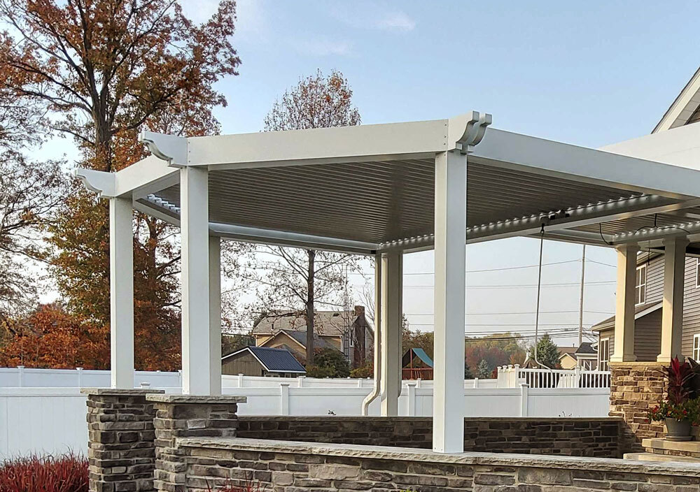 Pergola cap struxure detail