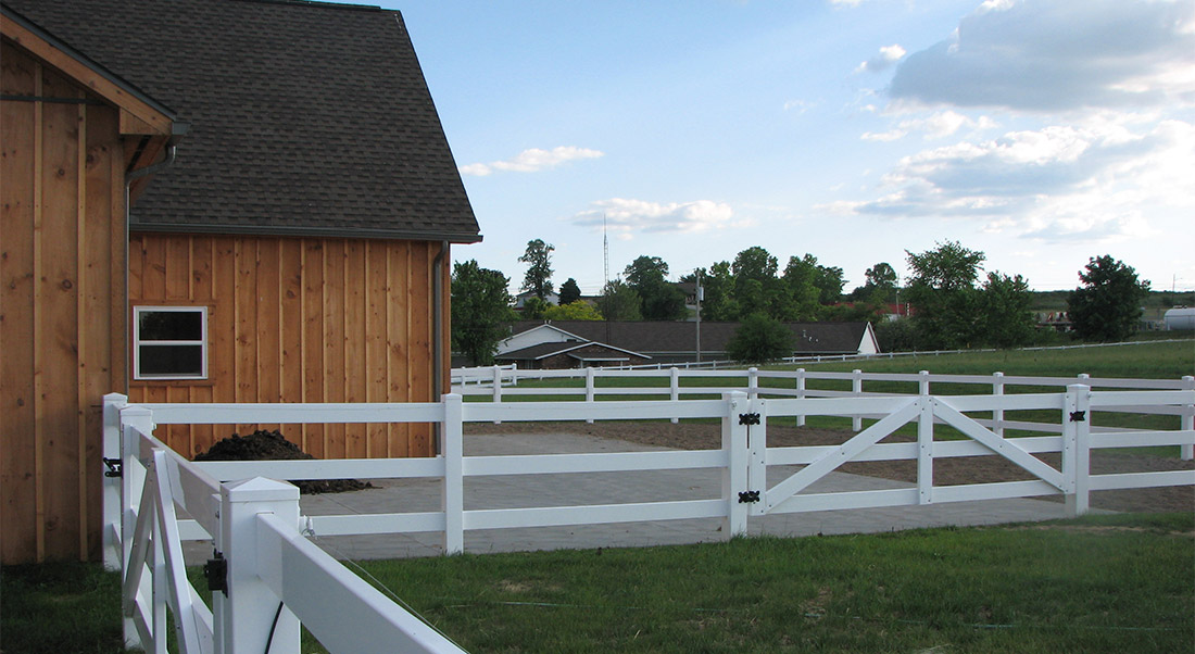 Vinyl Ranch Fence by Mt. Hope Fence