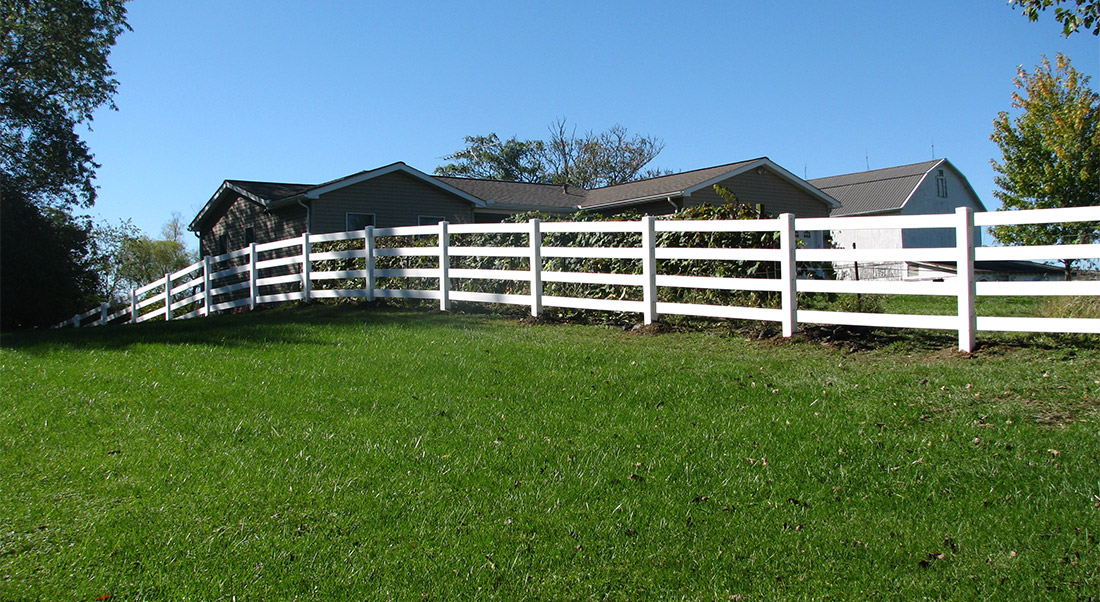 Vinyl Ranch Fence by Mt. Hope Fence