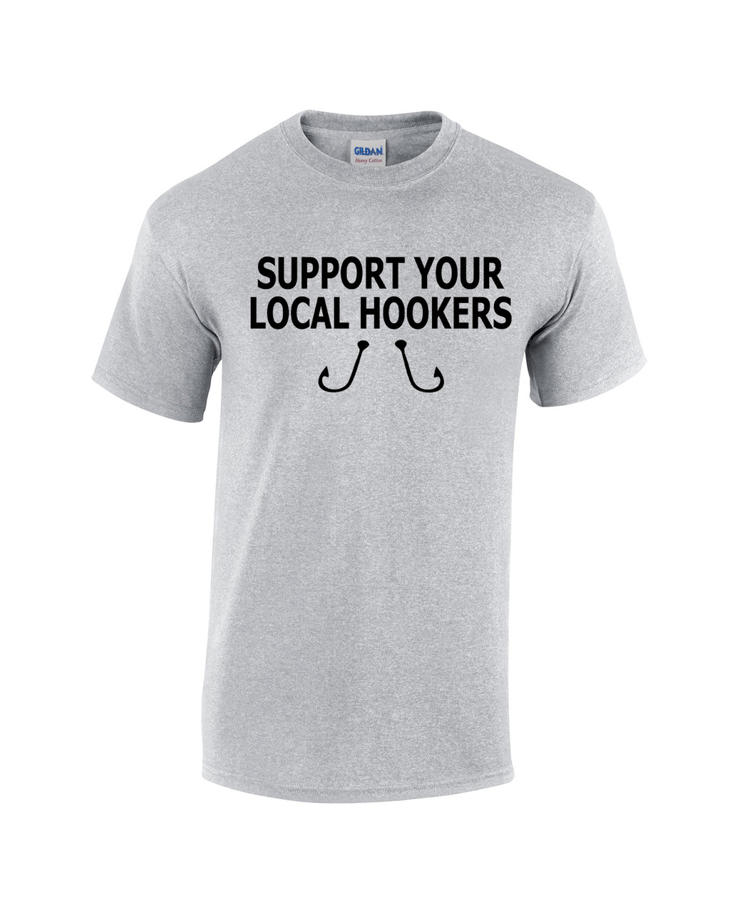 Finaddicts Support Your Local Hooker Unisex Black T-Shirt – AG Outfitters NC