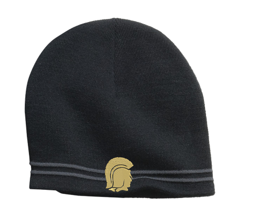 BLACK BEANIE W/GLAD HEAD - SMITH 2023