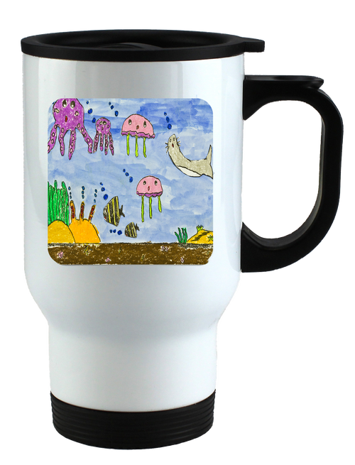 STEEL TRAVEL MUG - ARTWORK - SMITH ELEMENTARY