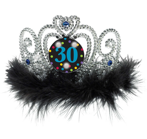 30th Birthday Amscan Elegant Multicolor Plastic Birthday Electroplated Tiara 30th Birthday Amscan Elegant Multicolor Plastic Birthday Electroplated Tiara
