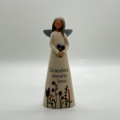 Grandma Means Love Resin Angel 2x5 inches Grandma Means Love Resin Angel 2x5 inches