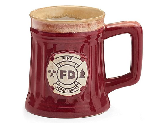 Fireman Porcelain Coffee Mug 15oz. Fireman Porcelain Coffee Mug 15oz.