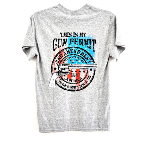 2nd Amendment Gun Permit Tshirt 2nd Amendment Gun Permit Tshirt