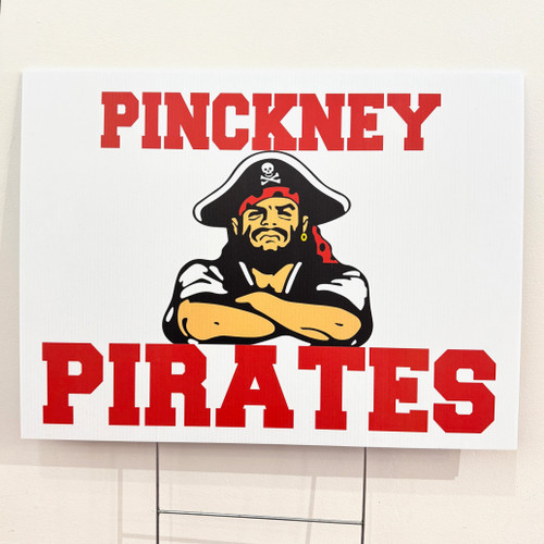 Pickney Pirates Yard Sign 17 3/4"x 23 1/2 (Store Pick Up Only) Pickney Pirates Yard Sign 17 3/4"x 23 1/2 (Store Pick Up Only)