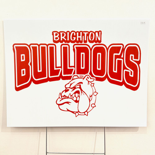 Brighton Bulldogs Yard Sign 17 3/4"x 23 1/2 (Store Pick Up Only) Brighton Bulldogs Yard Sign 17 3/4"x 23 1/2 (Store Pick Up Only)