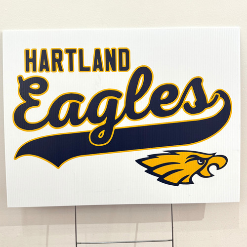 Hartland Eagles Yard Sign 17 3/4"x 23 1/2 (Store Pick Up Only) Hartland Eagles Yard Sign 17 3/4"x 23 1/2 (Store Pick Up Only)