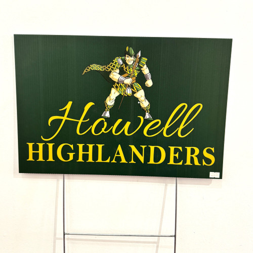 Howell Highlanders Yard Sign- Forrest 17 3/4"x 11 3/4 (Store Pick Up Only) Howell Highlanders Yard Sign- Forrest 17 3/4"x 11 3/4 (Store Pick Up Only)