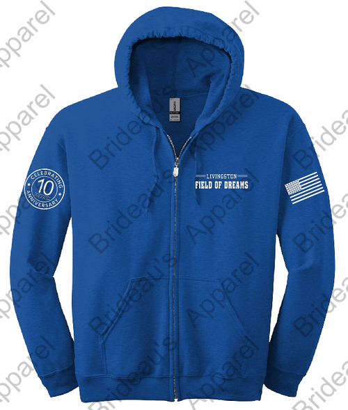 FIELD OF DREAMS SWEATJACKET - 10 YEAR ANNIVERSARY FIELD OF DREAMS SWEATJACKET - 10 YEAR ANNIVERSARY