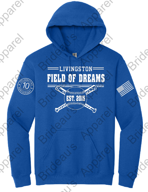 FIELD OF DREAMS HOODY - 10 YEAR ANNIVERSARY FIELD OF DREAMS HOODY - 10 YEAR ANNIVERSARY