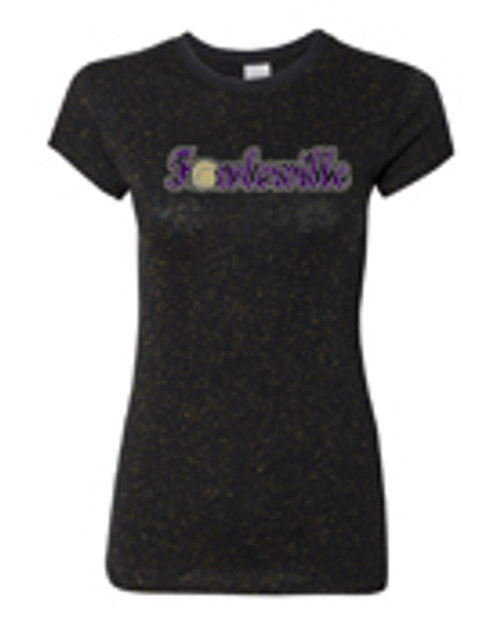 FOWLERVILLE LADIES GLITTER & RHINESTONES T-SHIRT