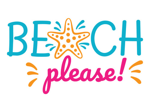 BEACH PLEASE DECAL