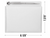 White Pearlized Wedding Guest Book With Silver Electroplated Pen  7.38" x 8.13"