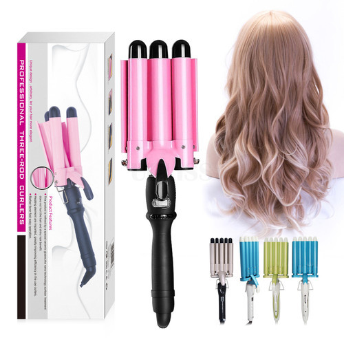 3 Barrels Hair Curling Iron Automatic Perm Splint Ceramic Professional