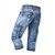 Men's Cropped Style Jeans Slim Fit Denim Shorts Casual Side Pockets