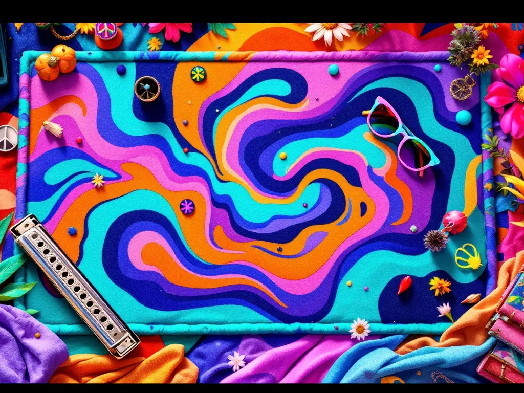Various accessories placed around a dab mat.