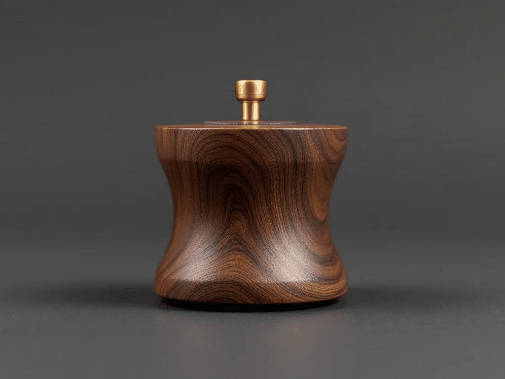 A stylish hemp grinder showcasing its build quality.