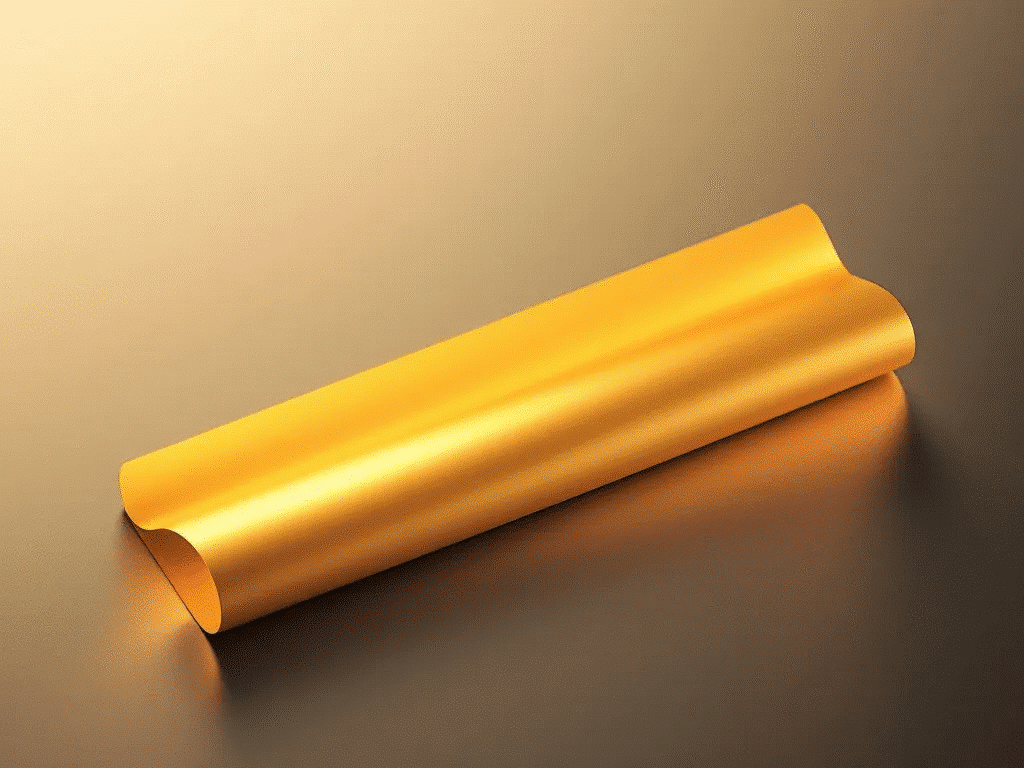 Gold rolling papers with a soft glow effect.