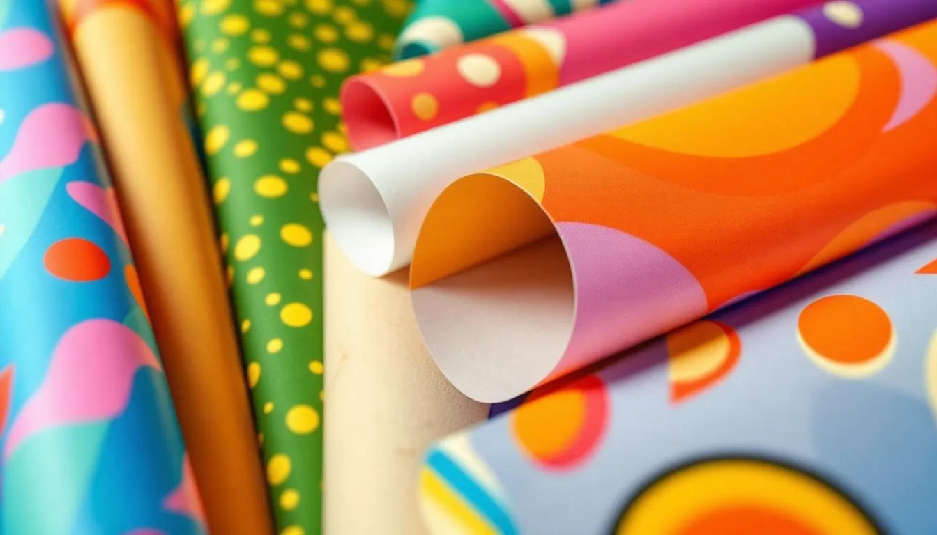 A close-up of various rolling papers showcasing their texture and size.