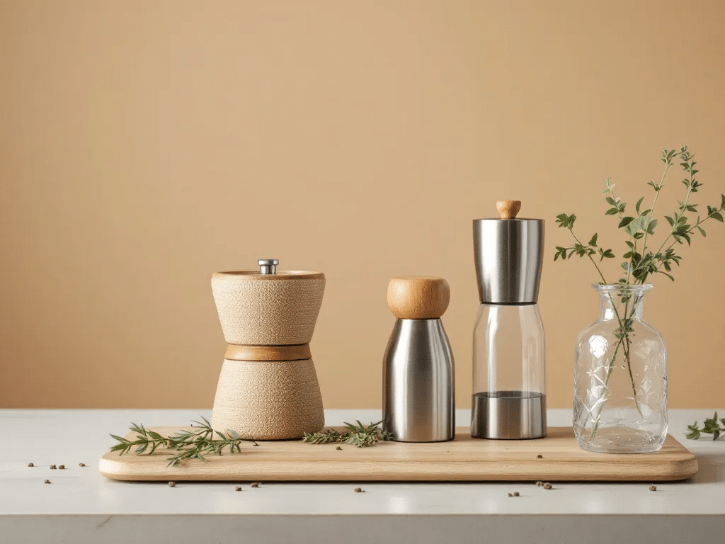 A comparison of different types of grinders including a hemp grinder.