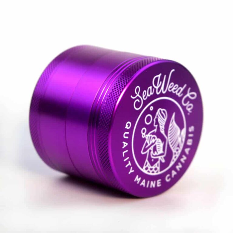 Purple Aluminum Grinder Laser Engrave
