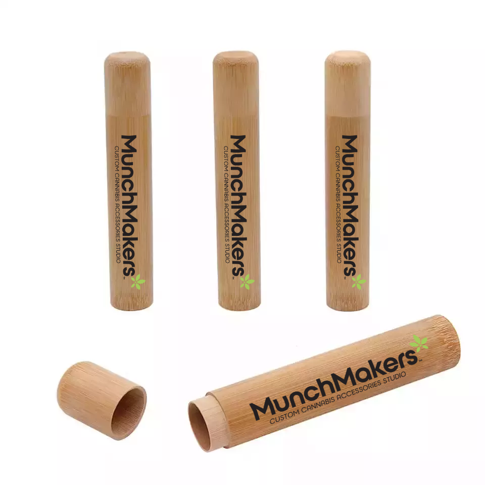 A custom bamboo joint case, perfect for businesses.