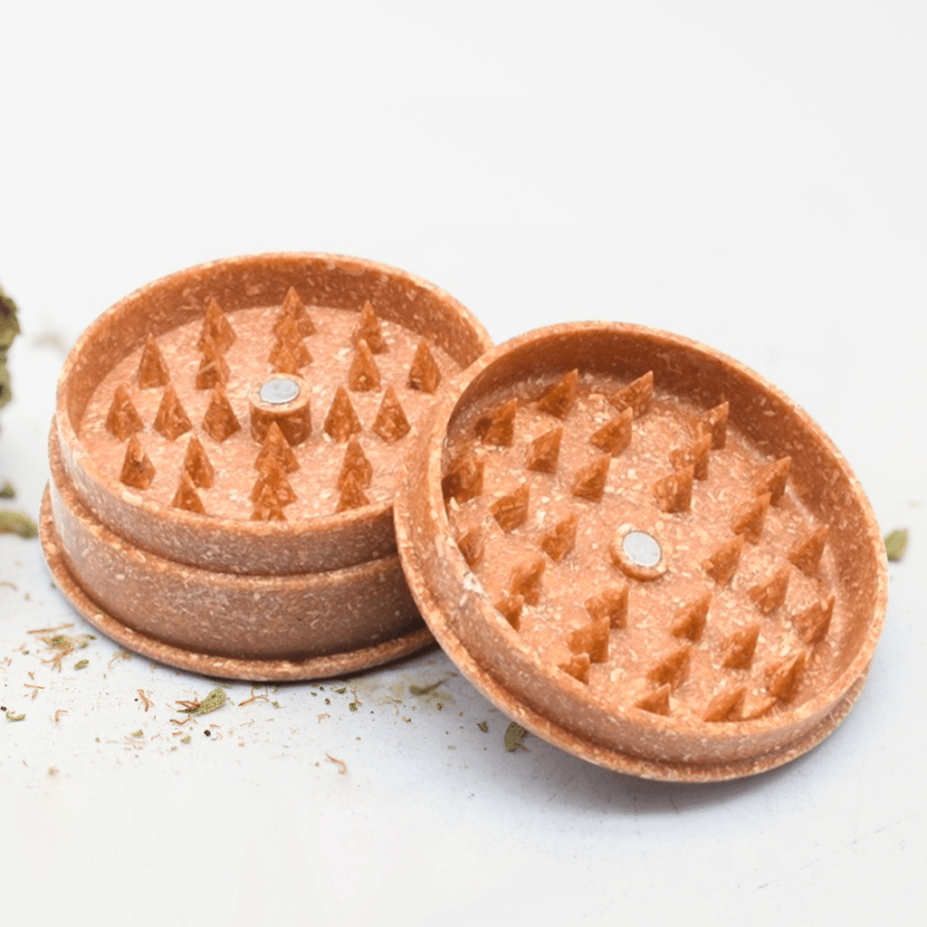 An eco-friendly biodegradable grinder, approved by Mother Nature.