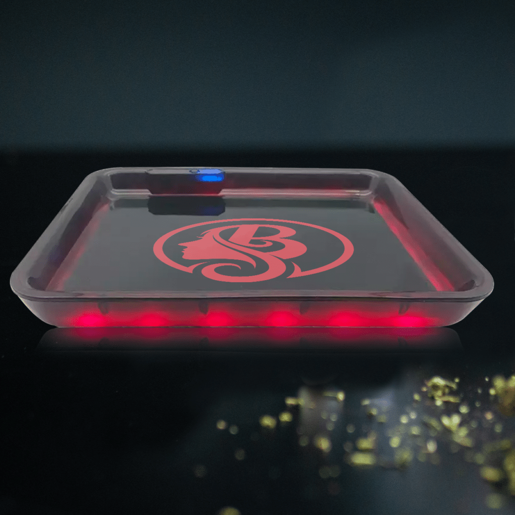 A custom light up rolling tray showing personalized brilliance.