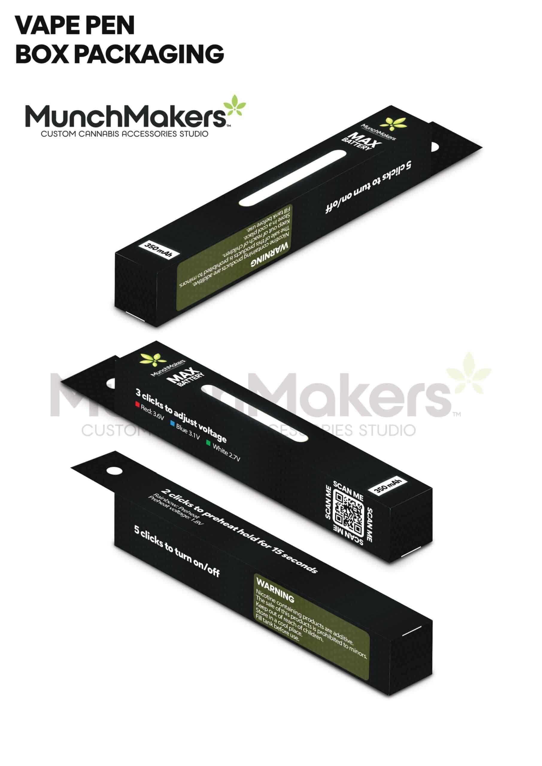 Custom vape pen box packaging for an enhanced vaping experience.