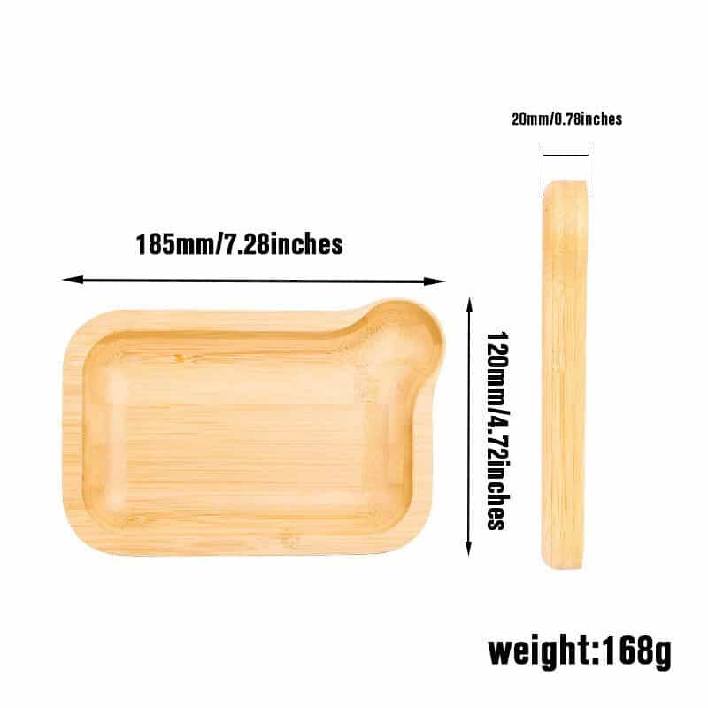 A hard and durable custom bamboo rolling tray.