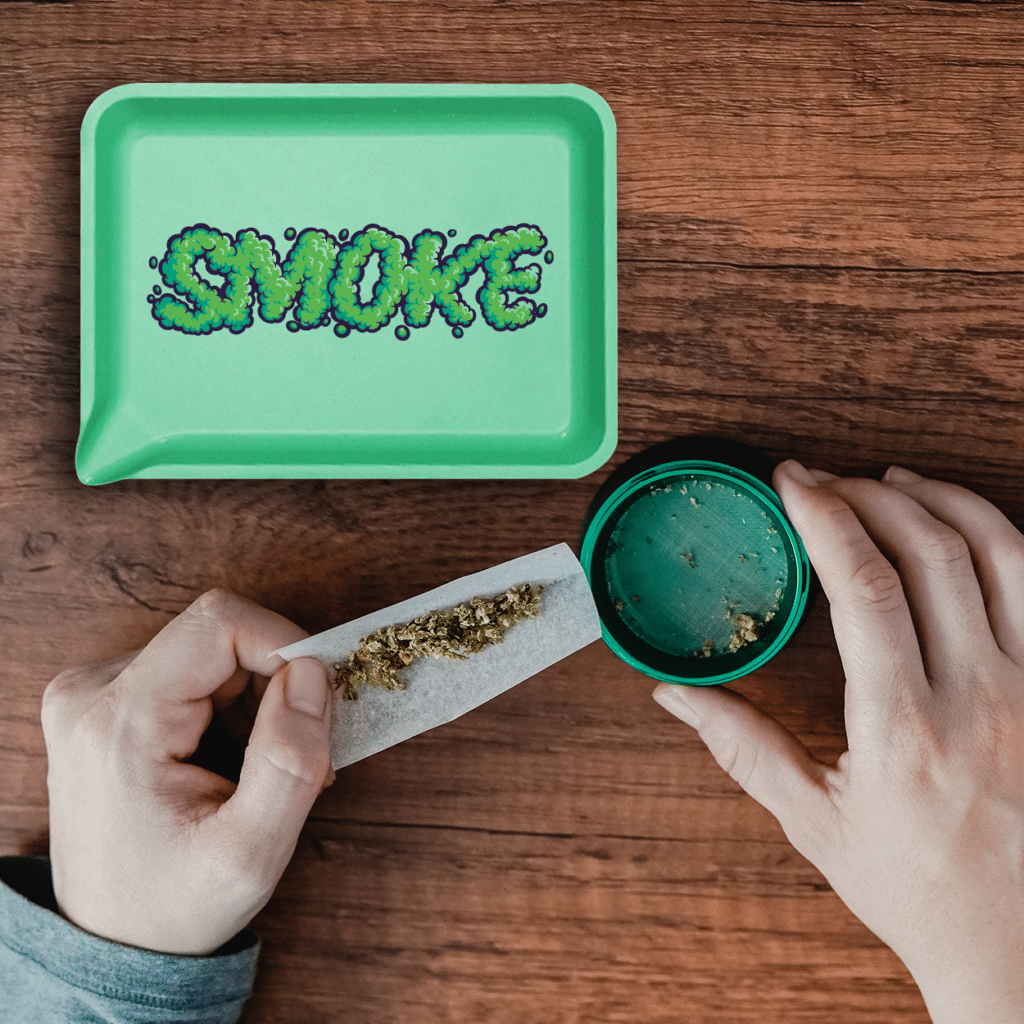 A durable and reliable biodegradable rolling tray.