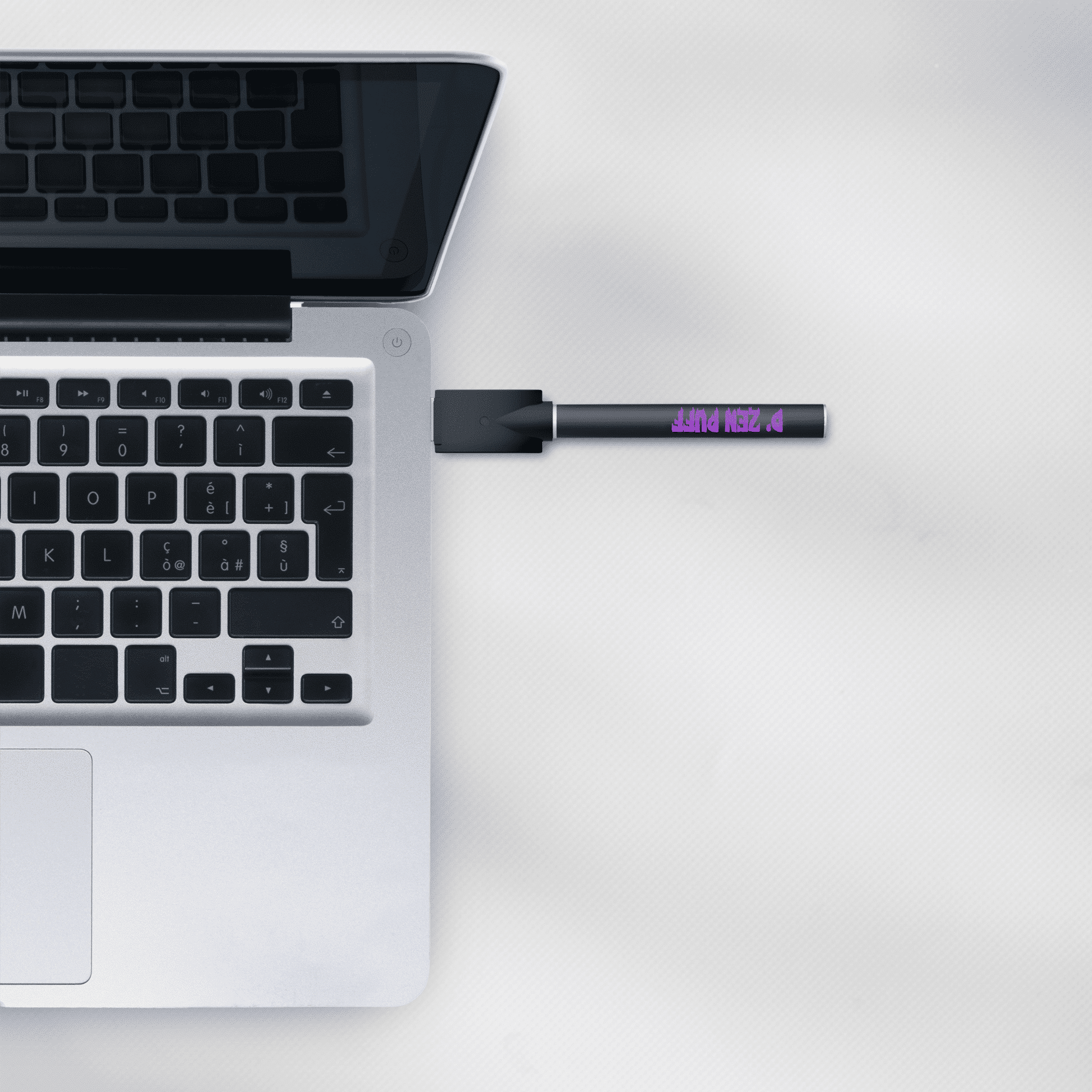 Custom SlimDraw 510 Battery highlighting its customizable LED indicator.