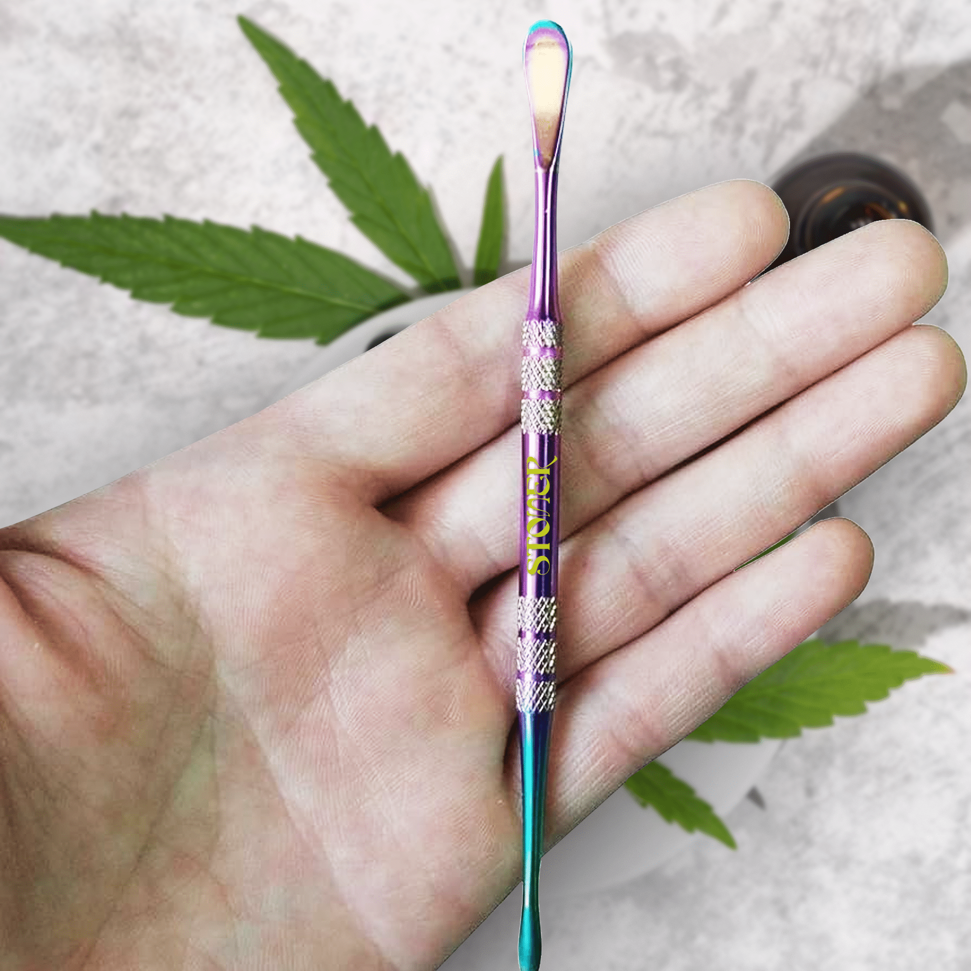 A collection of custom dab pens in various colors and finishes.