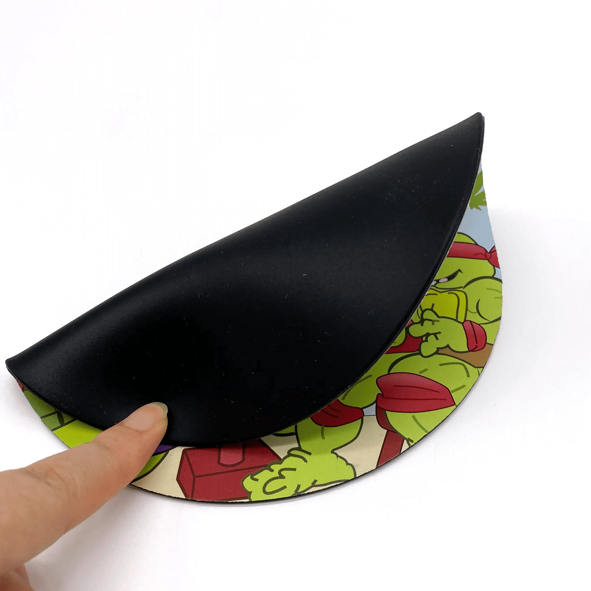 Close-up of a dab mat showing vibrant, full-color custom printing quality.