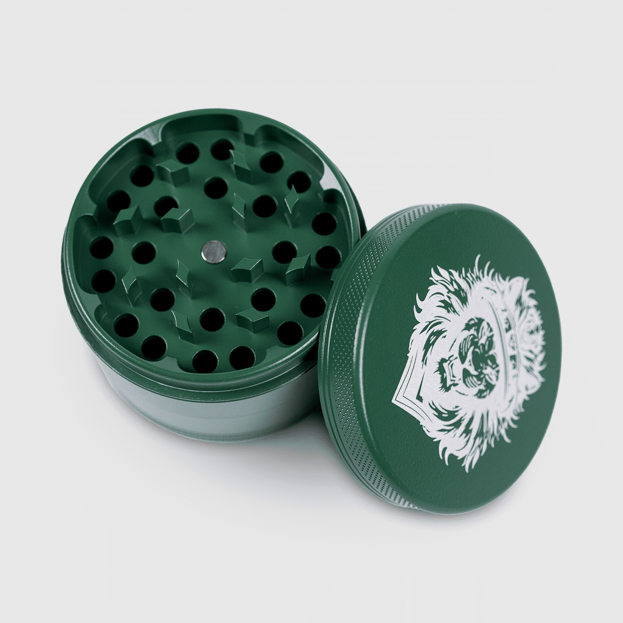A premium set including a custom ceramic grinder and rolling tray.
