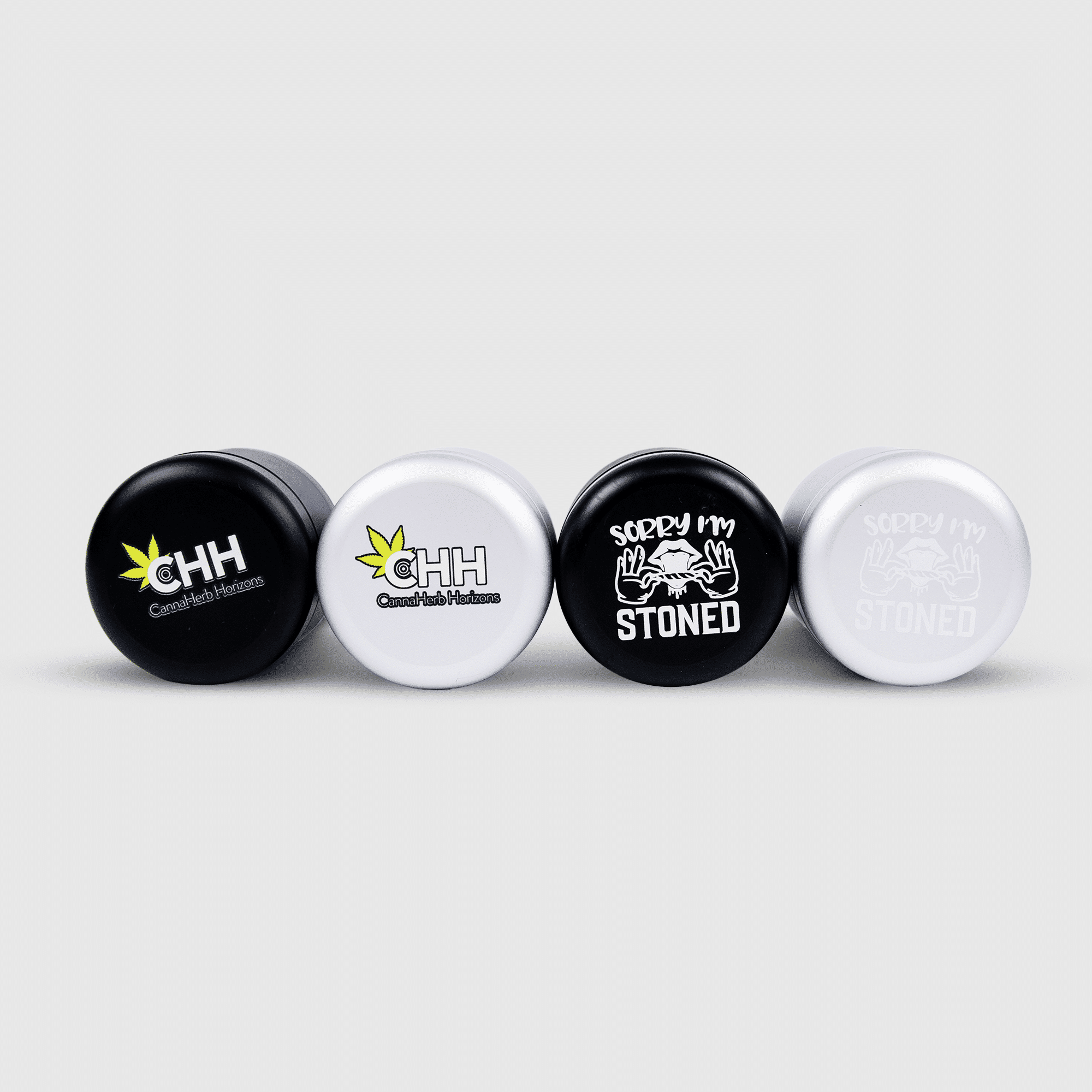 A custom-branded sleek and smooth grinder.