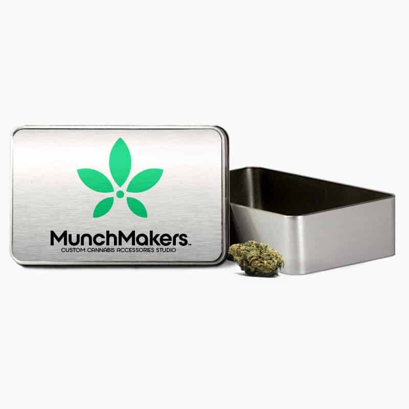 A custom stash-safe container storing essentials in style.