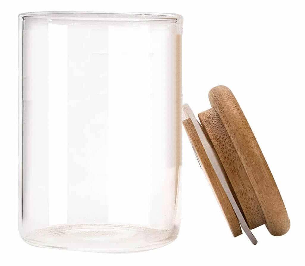 Various custom glass stash jars showing fully customizable options.