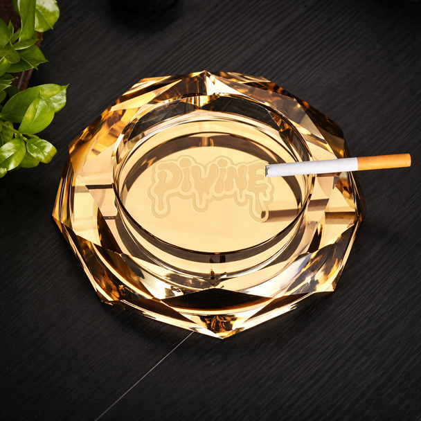 Crystal Ashtray - 15cm