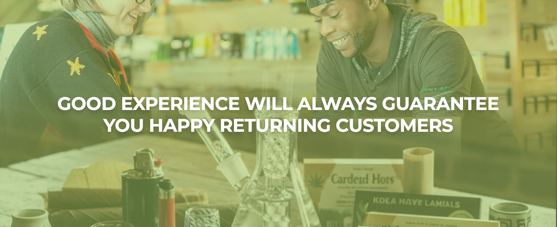 Happy customer with custom accessories