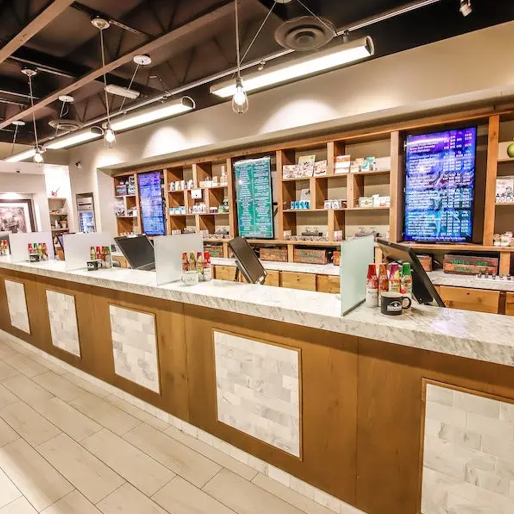 Premium dispensary display with custom accessories