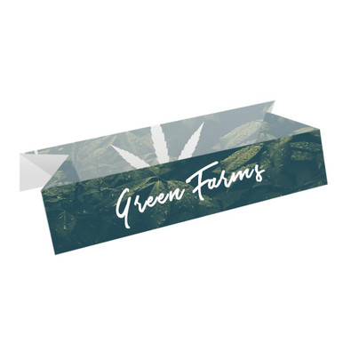 Colorful custom rolling tray card with logo