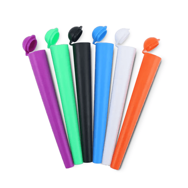 Custom plastic joint tube with branded design for pre-roll protection