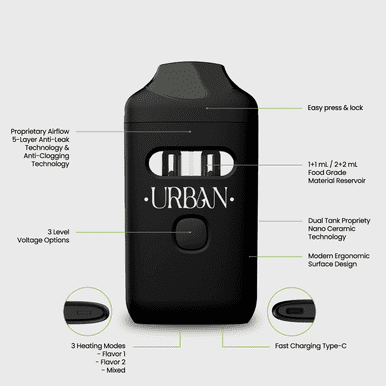 Custom DualFlow Mini vape pen with compact dual-airflow design